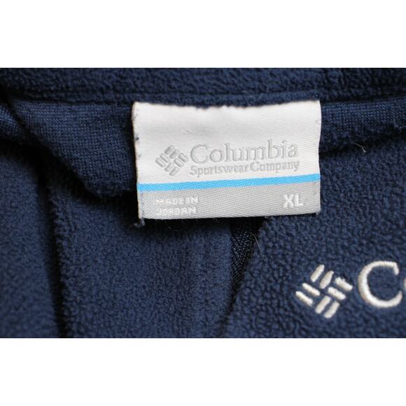 Columbia Sweatshirt Men's Size XL Blue 1/4 Zip Fleece Lightweight Pullover - Picture 3 of 6
